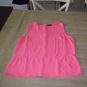 The Limited Blouse Peplum Ruffle - Size M - Pink